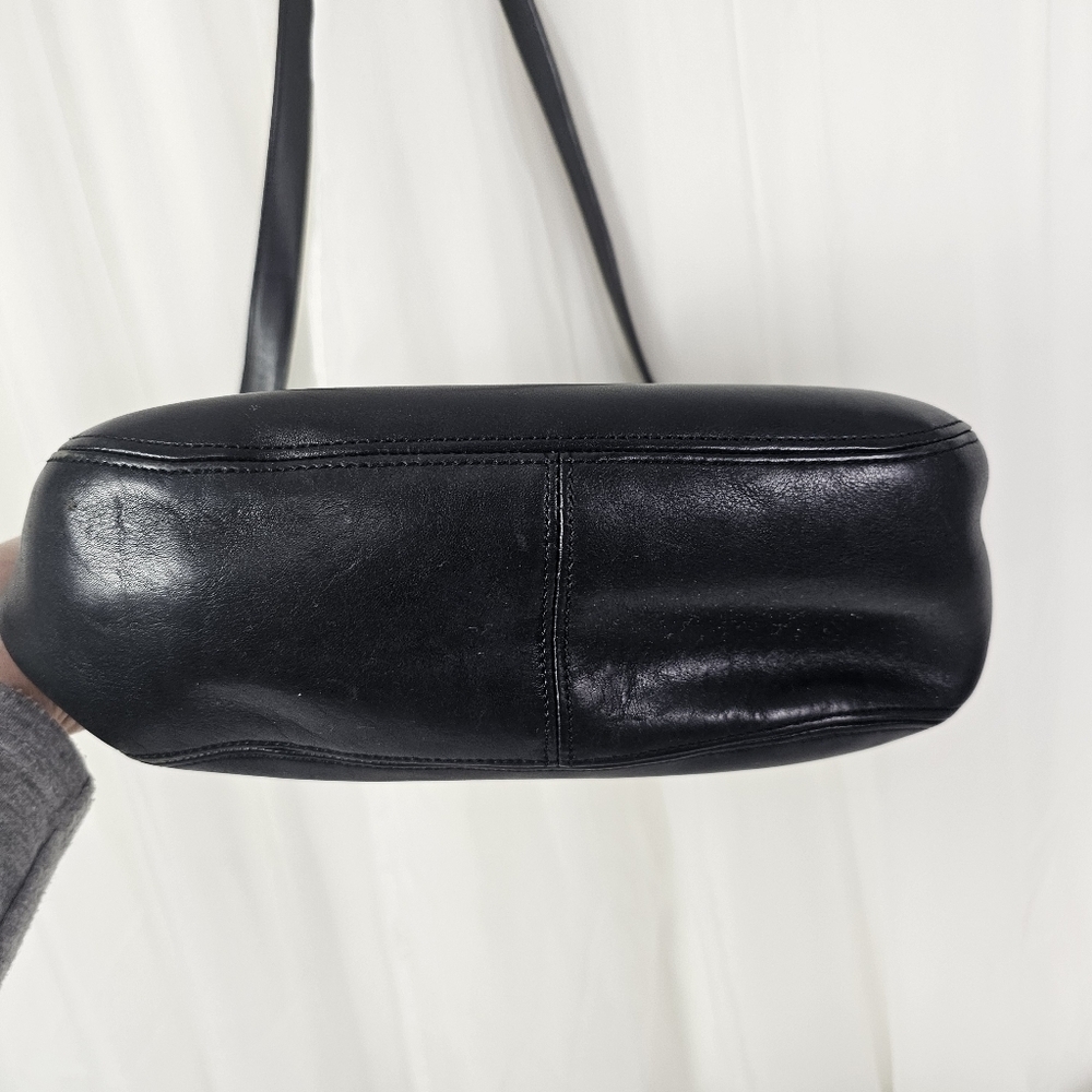 Vintage Coach Black Leather Chelsea Hobo Bag Style 6003 - Picture 3 of 9